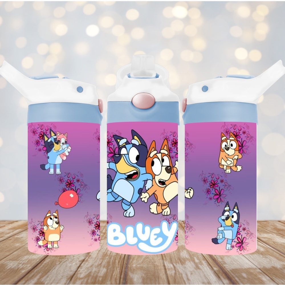 12oz kids tumbler bluey